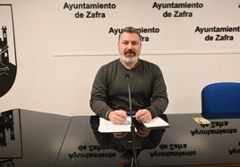 Antonio Navarro durante su comparecencia