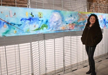 Verónica Sanz en su exposición