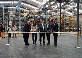 Momento de la inauguración del almaceén
