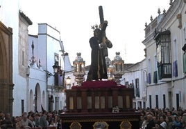El Nazareno durante su Estación de Penitencia