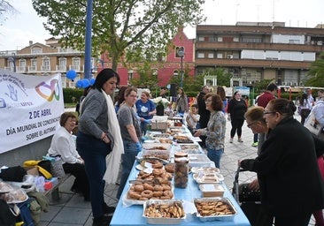 Venta de dulces caseros en la Plaza de España
