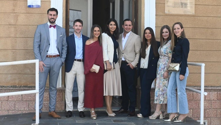 Los graduados tras en su graduación