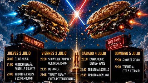 El recinto ferial acogerá del 2 al 5 de julio el festival gastronómico 'Bocata Wars'