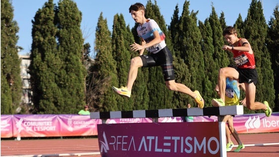 El joven atleta zafrense durante un de las carreras