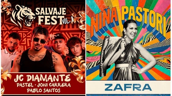 Carteles de las propuestas musicales de Preferia