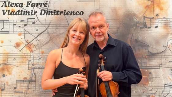 Los dos violinistas que ofrecerán el concierto