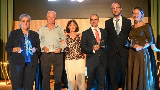 Los galardonados durante la gala