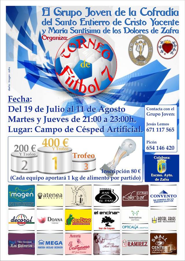 Los Jóvenes del Santo Entierro organizan un torneo de fútbol 7