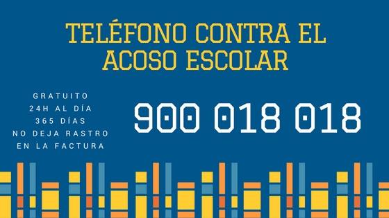 Teléfono gratuito para luchar contra el acoso escolar 