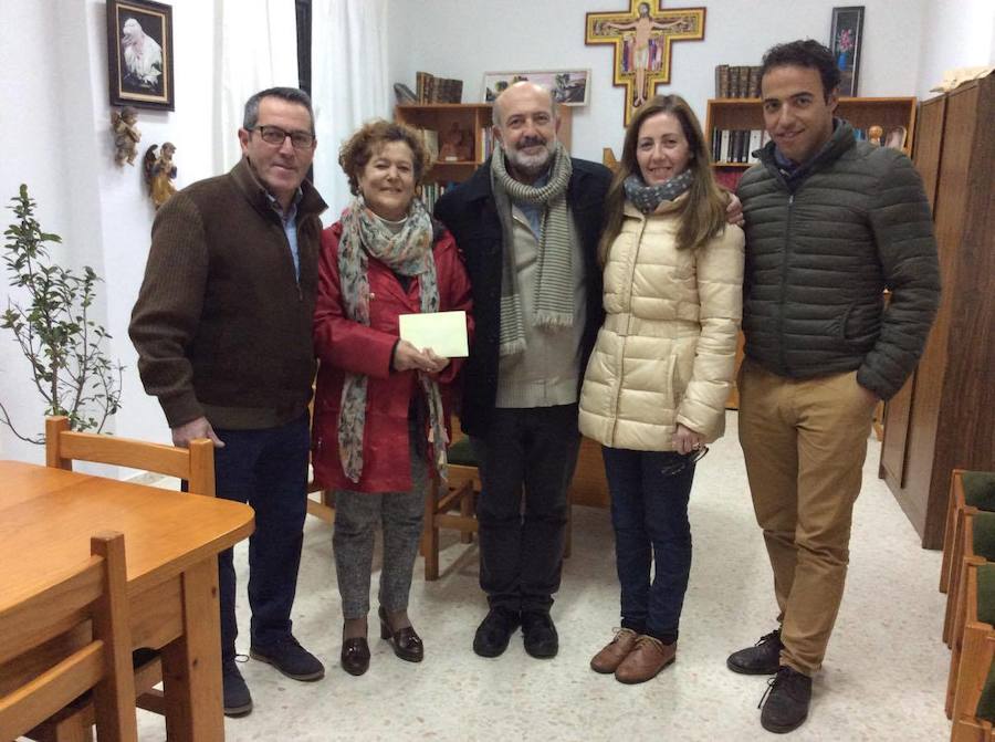 De izq a dcha: Vicente Domínguez, María Pimienta, José Ángel Losada, Mari Carmen Aguza y Antonio Bizarro 