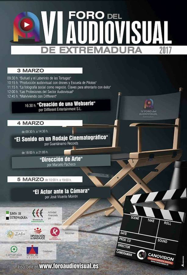 El VI Foro Audiovisual de Extremadura se celebra los días 3, 4 y 5 de marzo
