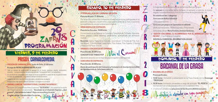 Programación del Carnaval 2018