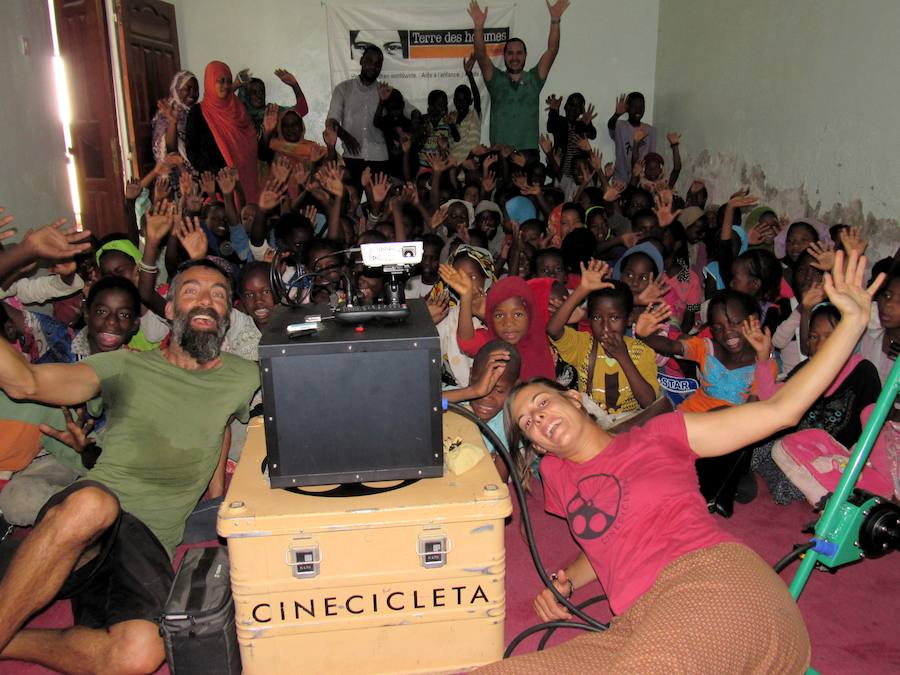La Cinecicleta llega a Zafra; pedalear para ver cine