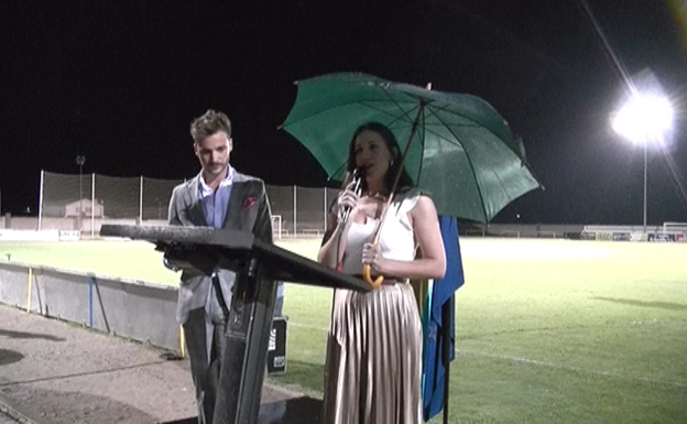 Pedro Centeno y Carmen Pérez protagonistas del pregón. 