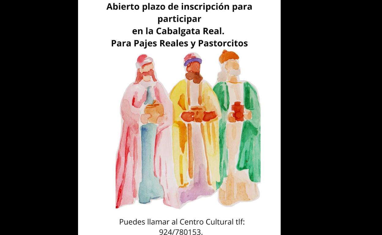 Abierto el plazo para participar en la Cabalgata Real como pajes o pastorcitos