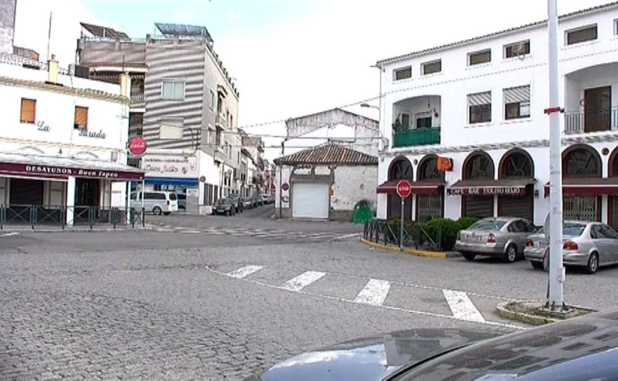 Las calles de Zalamea desiertas 