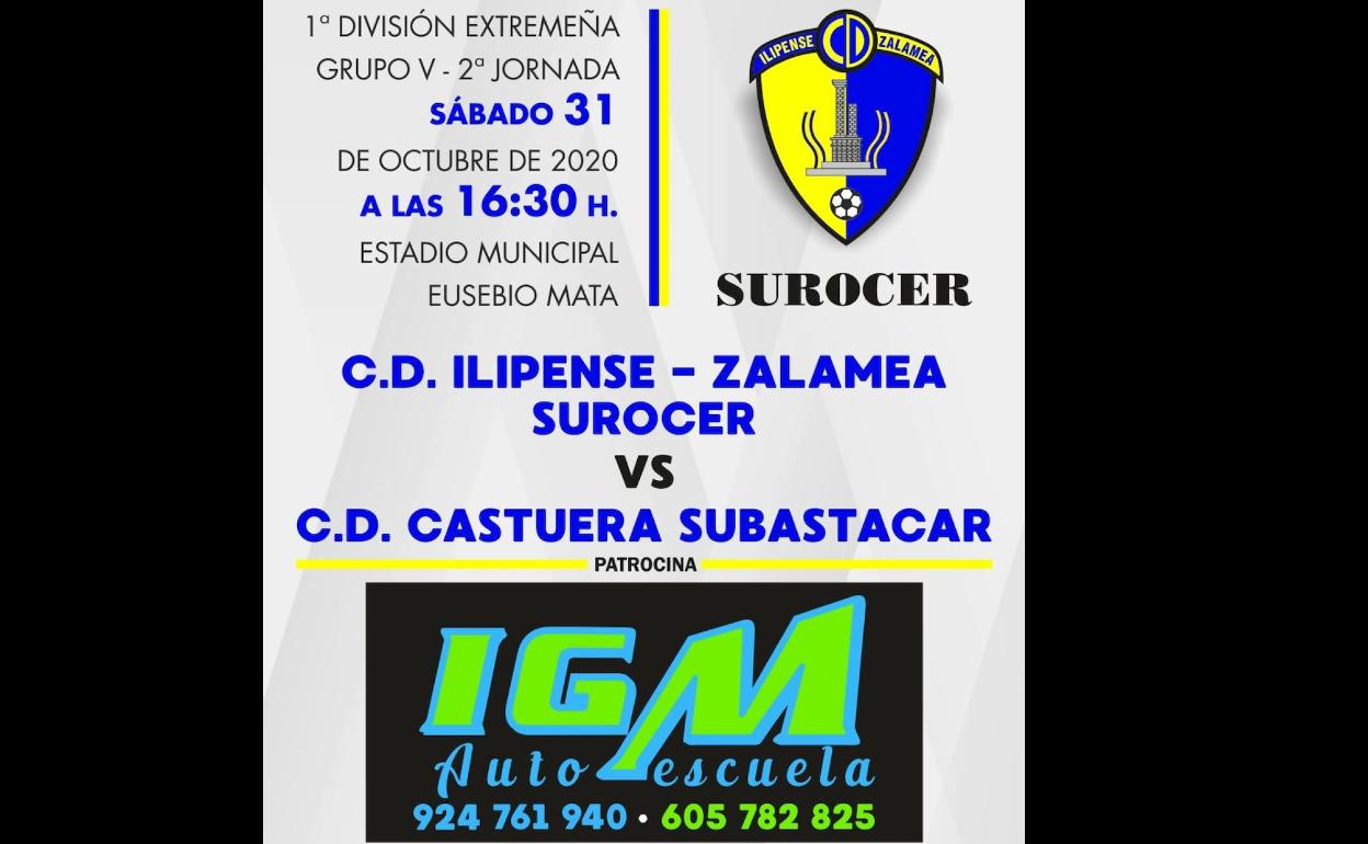 El Ilipense Zalamea juega el primer derby de la temporada en casa