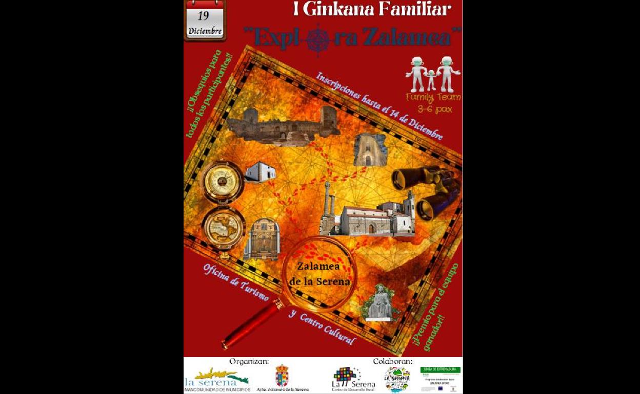 Abierto el plazo de inscripción para participar en la I Ginkana familiar 'Explora Zalamea'
