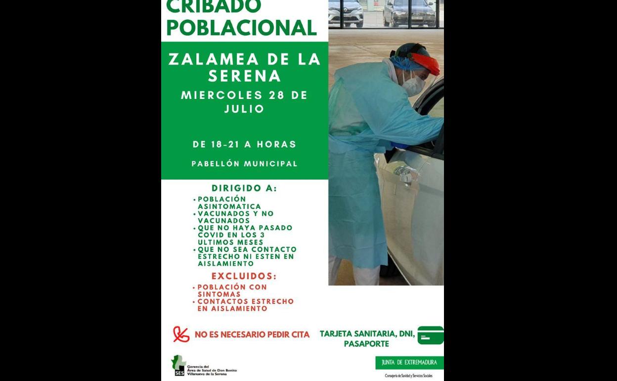 El Pabellón Municipal acogerá un cribado poblacional el próximo miércoles 28 de julio