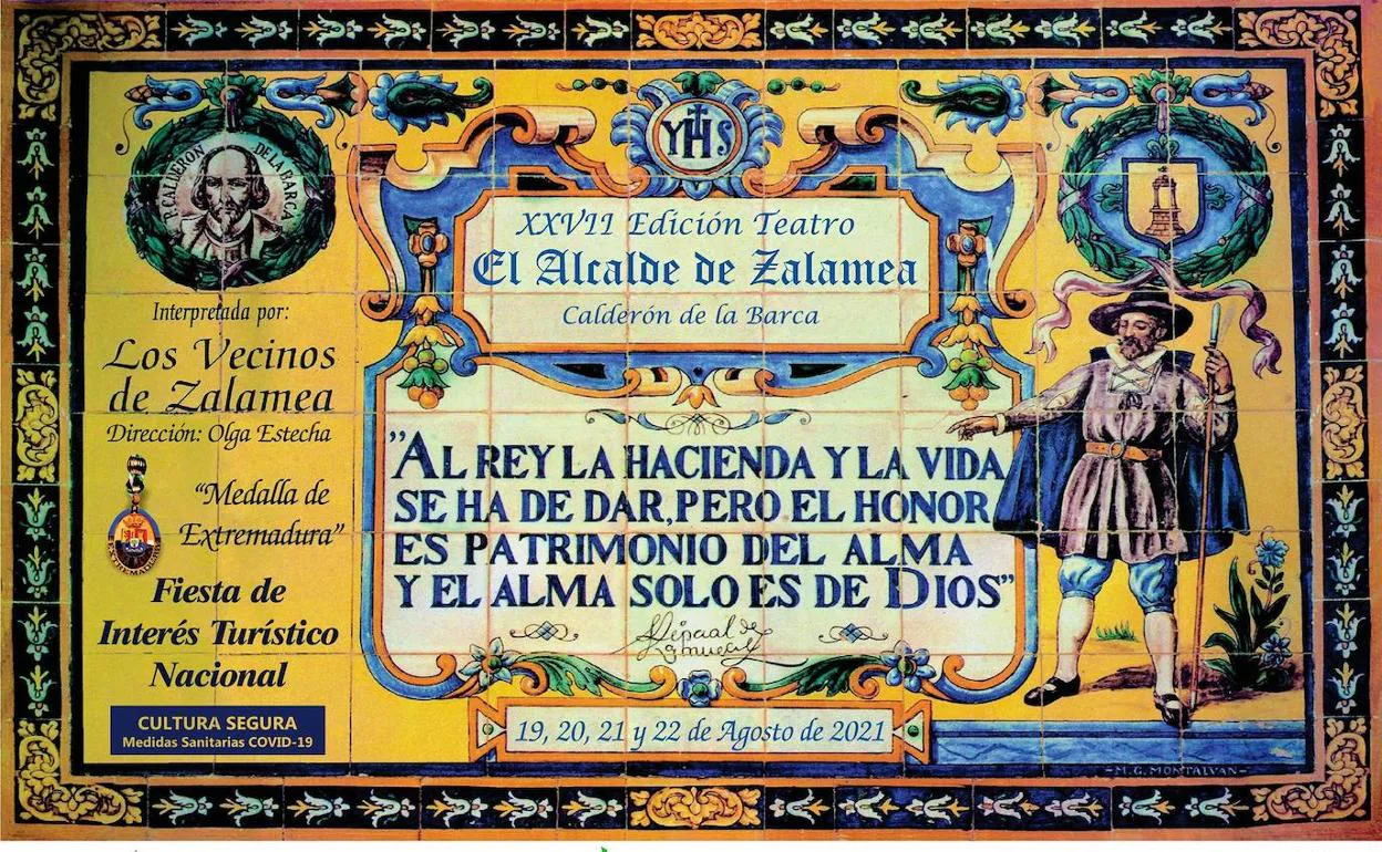 Cartel oficial de la XXVII edición del teatro 'El Alcalde de Zalamea' 