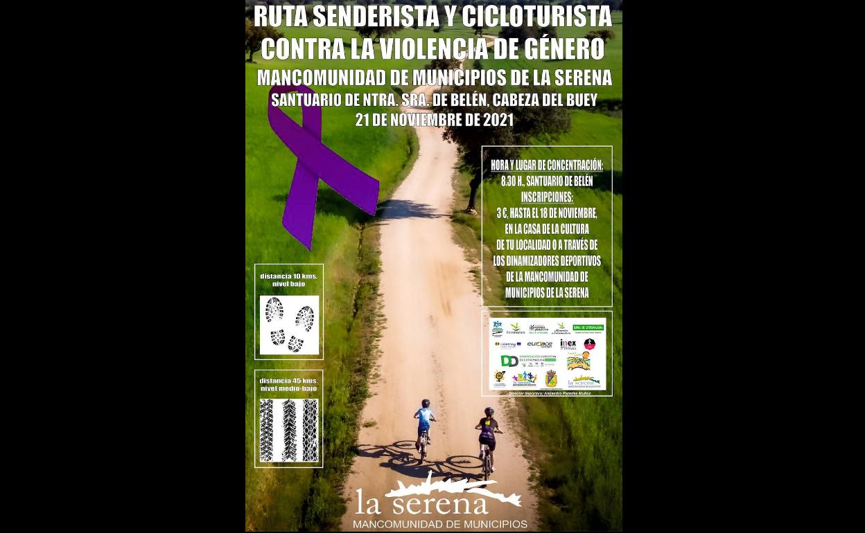 Ruta senderista y cicloturista contra la violencia de género 