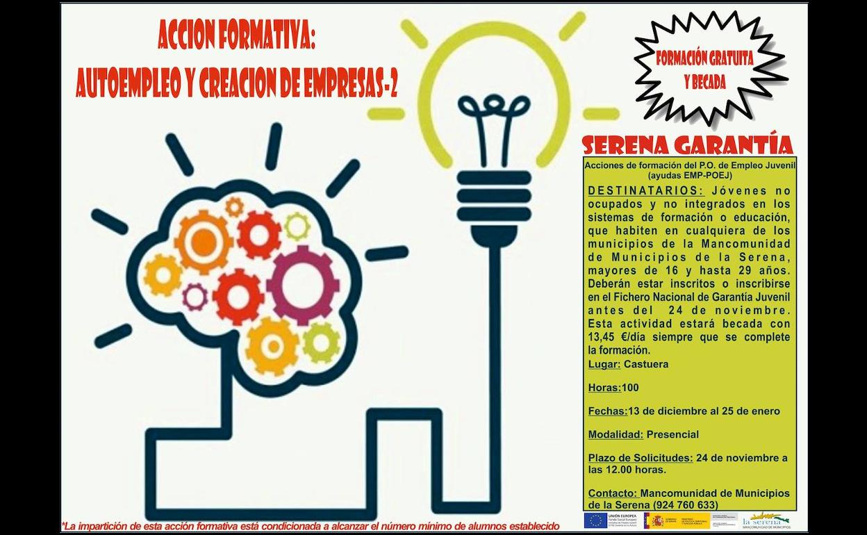 Formación sobre 'Autoempleo y creación de empresas' 
