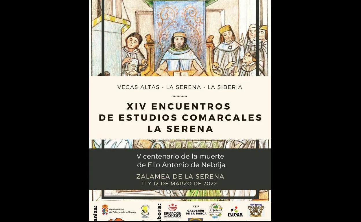 Cartel oficial de los 'XIV Encuentros de Estudios Comarcales La Serena' 