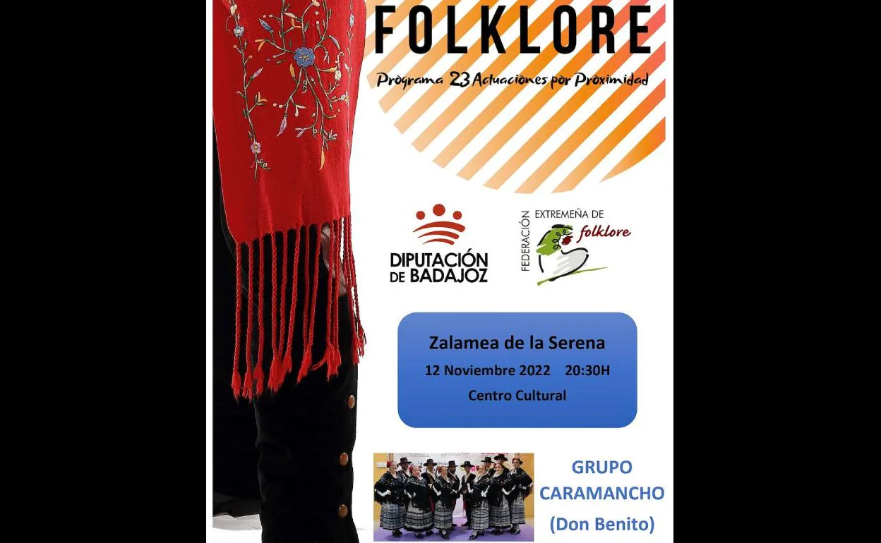 Cartel del espectáculo de folklore