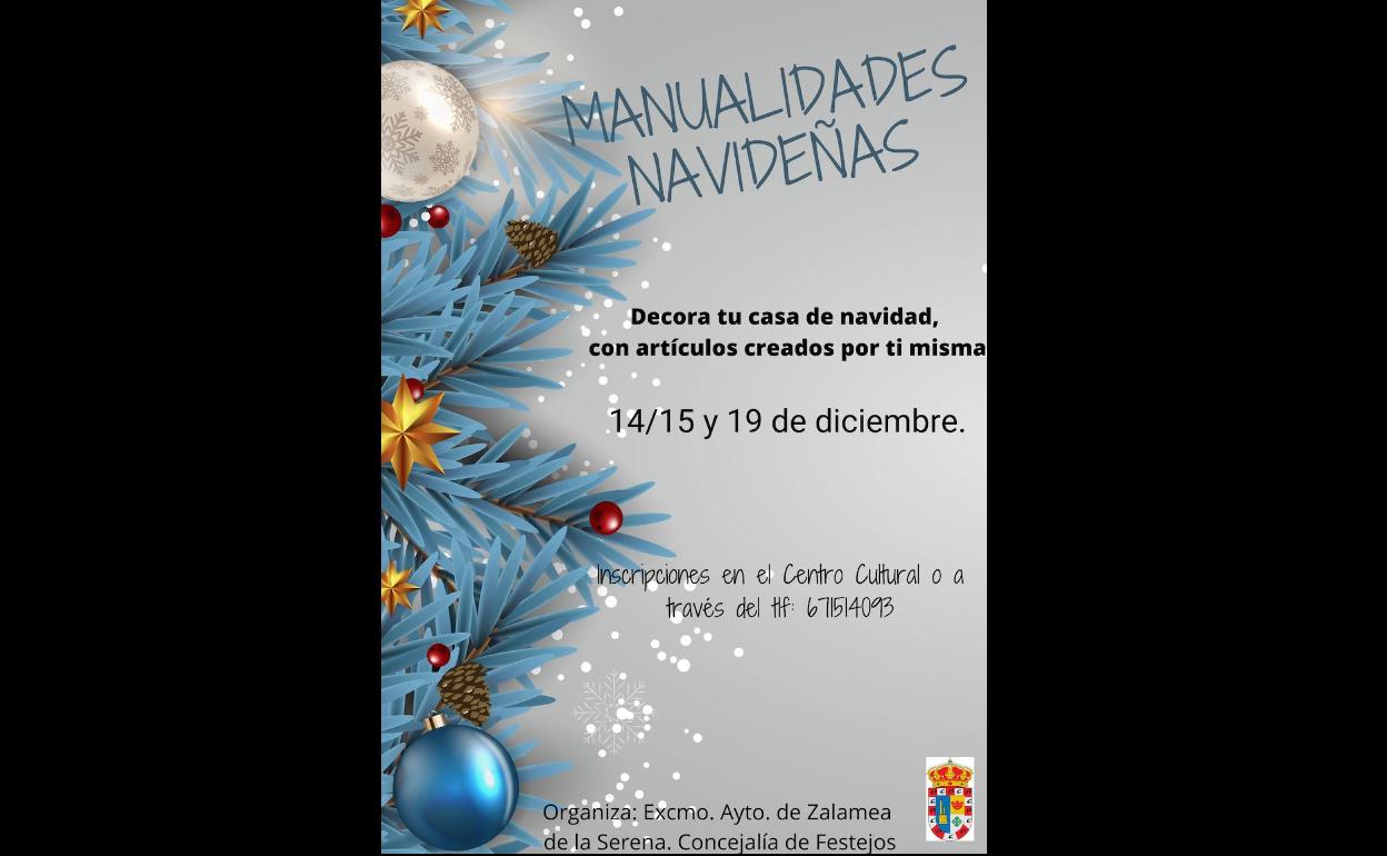 El Centro Cultural acoge unos talleres de Manualidades Navideñas para adultos