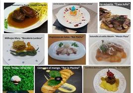 Tapas que se ofrecerán en la ruta de la tapa de este año.