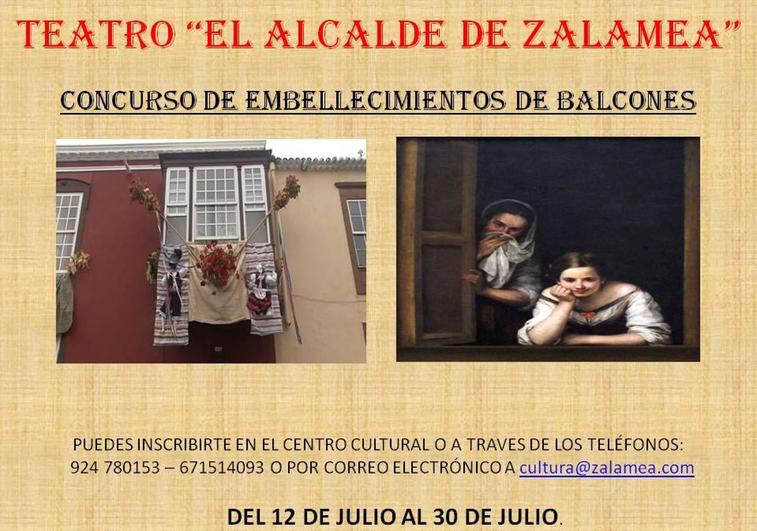 Convocado un concurso de embellecimiento de Balcones para El Alcalde de Zalamea