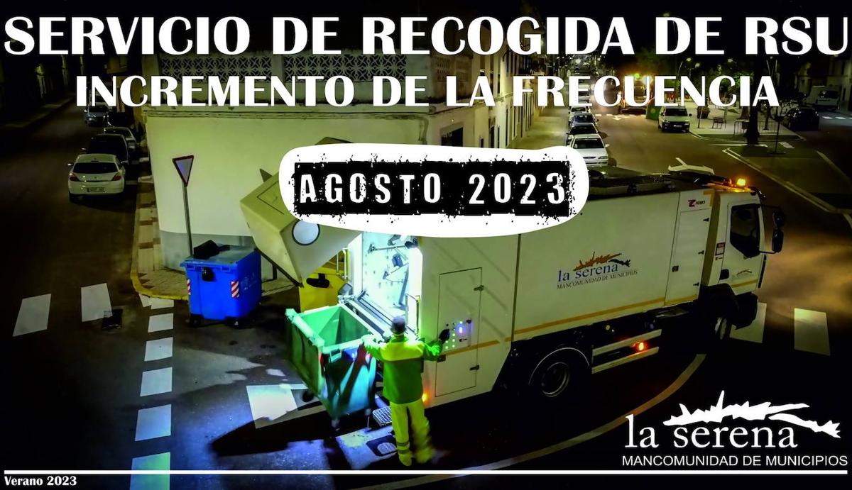 La Mancomunidad de Municipios de La Serena refuerza el servicio de recogida de basuras