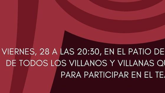 Reunión para repartir puestos de villanos para el teatro