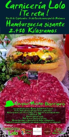El reto de la hamburguesa gigante