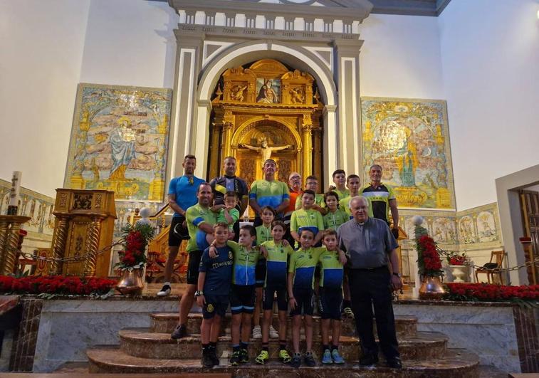 Unos 20 ciclistas participaron en la IV ruta Peregrinación al Cristo de Zalamea