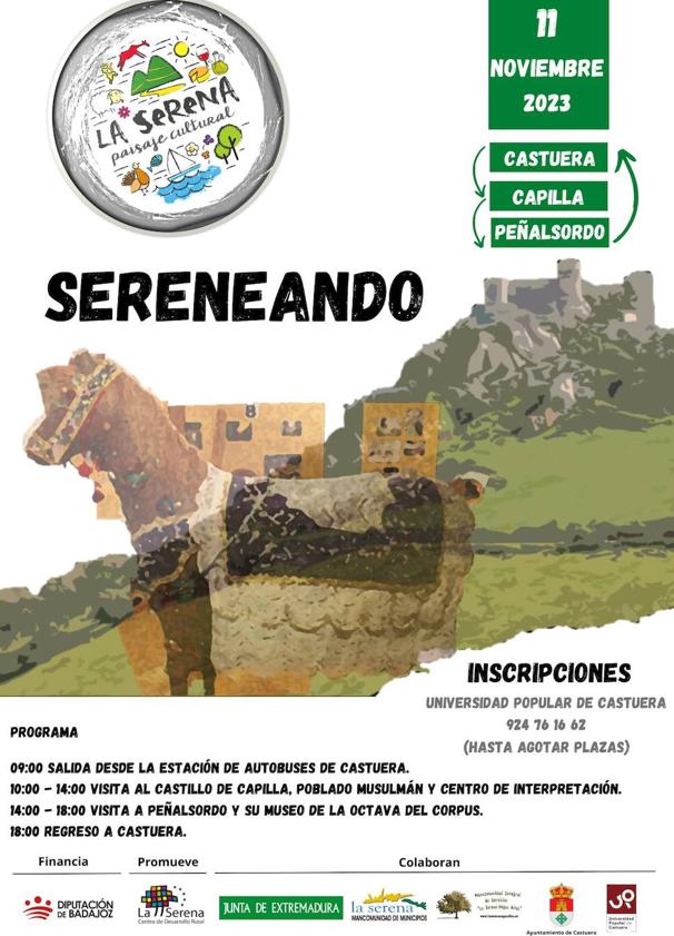 Imagen principal - 'Sereneando 2023' da a conocer Zalamea y el yacimiento arqueológico Cancho Roano