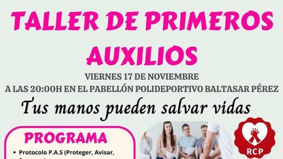 Taller de primeros auxilios en Zalamea de la Serena