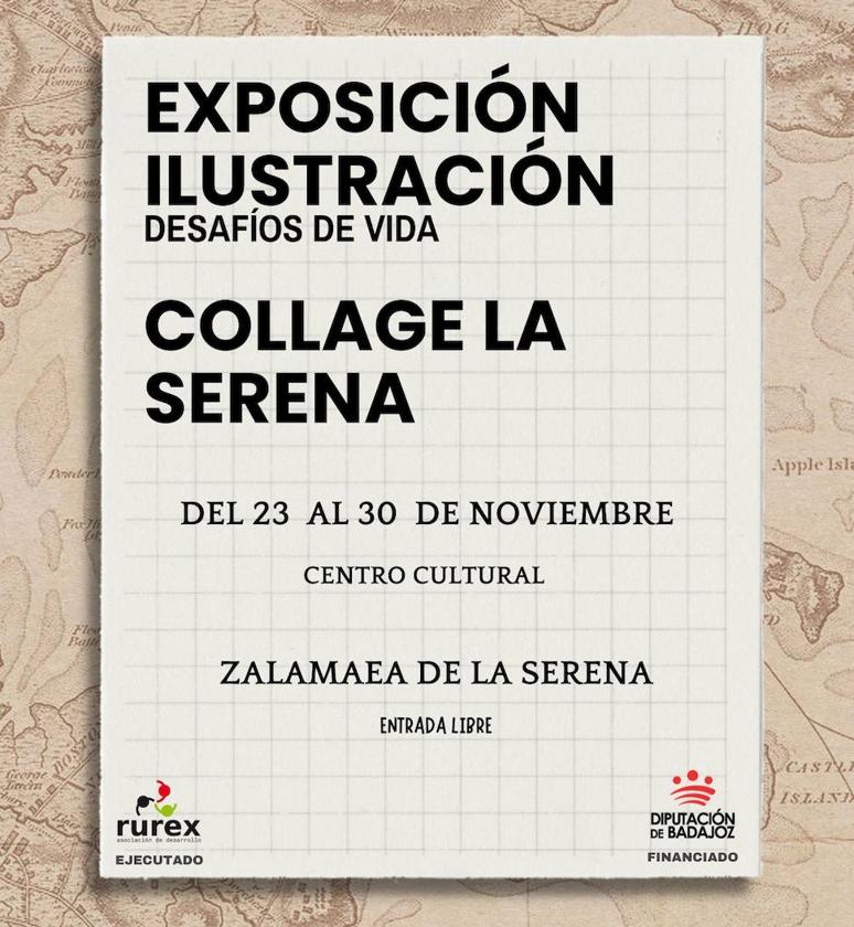 La Exposición 'Desafíos de Vida Collage La Serena' llega a Zalamea