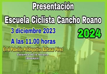 La AC Cancho Roano presenta a los deportistas que forman parte de su Escuela Ciclista