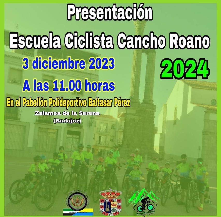La AC Cancho Roano presenta a los deportistas que forman parte de su Escuela Ciclista