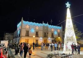 Imagen de archivo de un concierto navideño de la banda de música por las calles de la localidad.