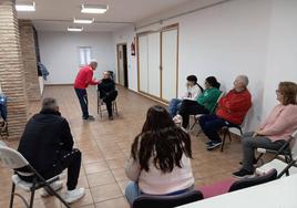 Una de las sesiones de teatro en Zalamea de la Serena.