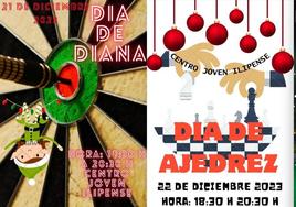 Diana, ajedrez y futbolín en el Centro Joven ilipense