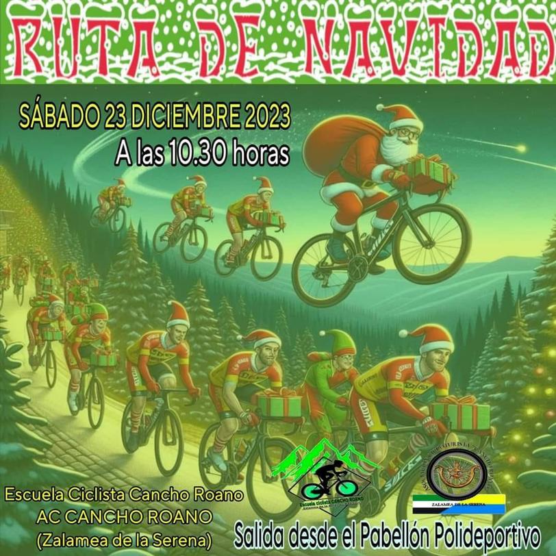 La Escuela Ciclista Cancho Roano celebrará la Navidad sobre ruedas