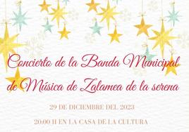 La Banda Municipal de Música de Zalamea ofrece un concierto en Malpartida de la Serena