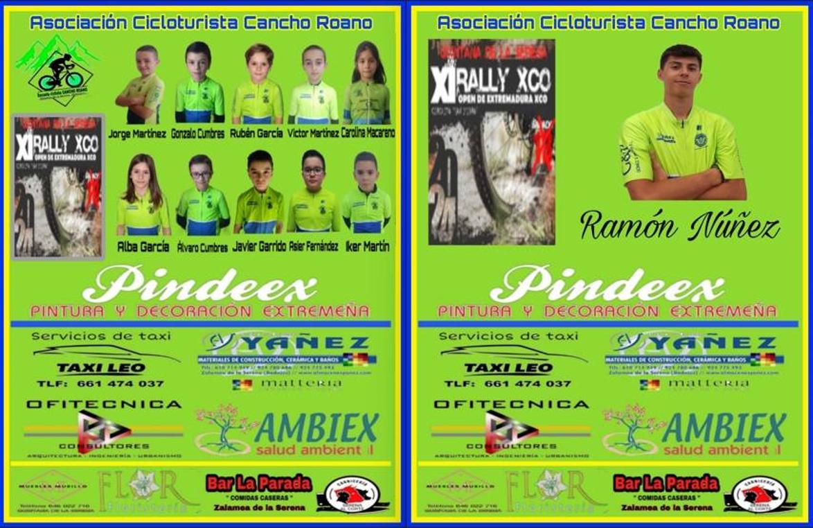 Varios deportistas de la AC Cancho Roano participarán en el XI Rally XCO Quintana de la Serena