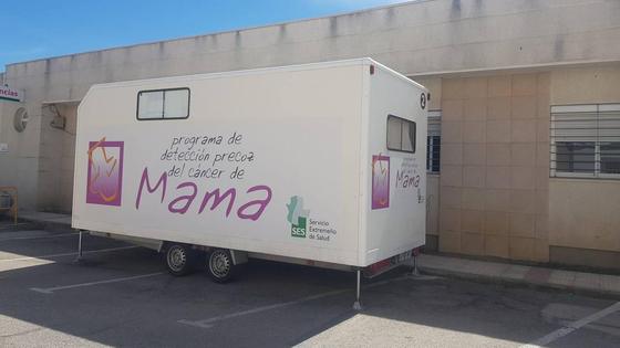 Las unidades móviles del programa de Detección Precoz de Cáncer de Mama llegarán a Zalamea de la Serena