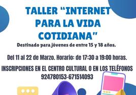 Inscripciones para el taller 'Internet para la vida cotidiana'