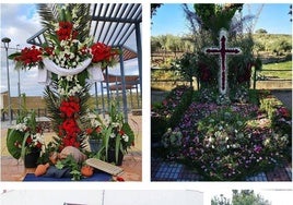 Cruces de Mayo participantes en el concurso.