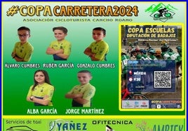 La AC Cancho Roano estará en la Copa Escuela de Carretera